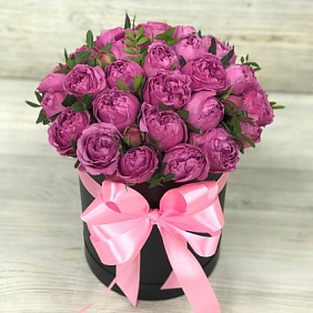 Коробки с цветами.Пионовидная кустовая роза. N241