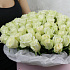 Букет из 101 белой розы в шляпной коробке - Фото 4