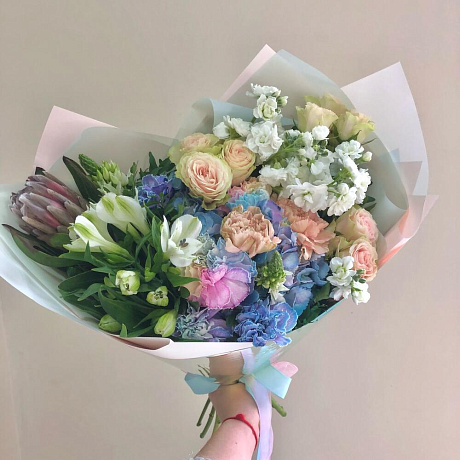 Букет цветов Романтичная весна - Фото 3