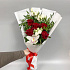 Микс из красных роз ,эустом и орхидеи - Фото 6