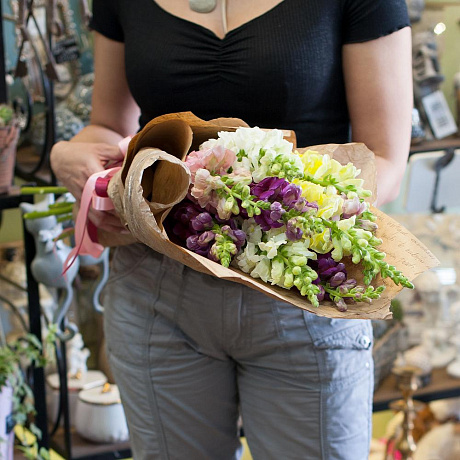 Букет цветов Львиный зев - Фото 2