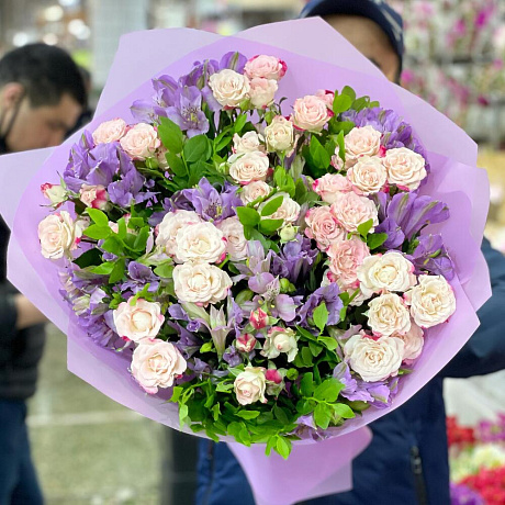 Авторский букет цветов № 226 - Фото 4