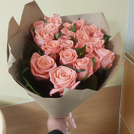 Букет из 21 розы карина - Фото 2