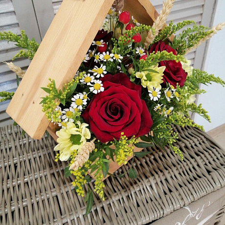 Букет цветов Домик Летний - Фото 3