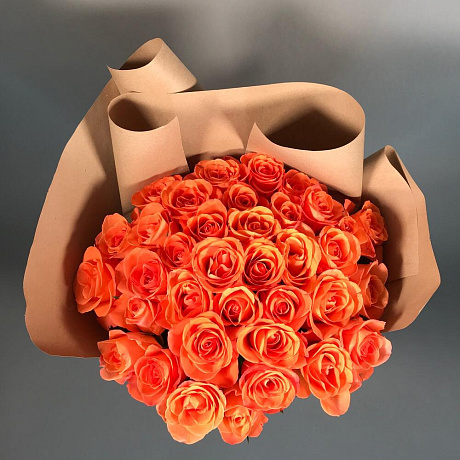 Букет цветов Огненный закат - Фото 3