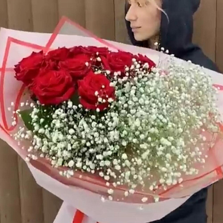 Букет «Розы на снегу» - Фото 3