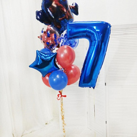 Композиция цветов "Человек Паук для именинника"