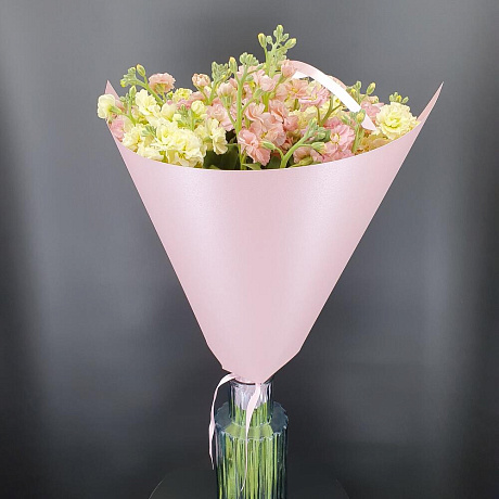 Букет из кустовой маттиолы - Фото 2