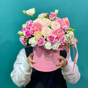Шляпная коробка цветов №3