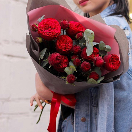 Букет из Розы Ред Пиано - Фото 2