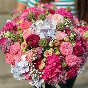 Букет "Малиновое вино" №161