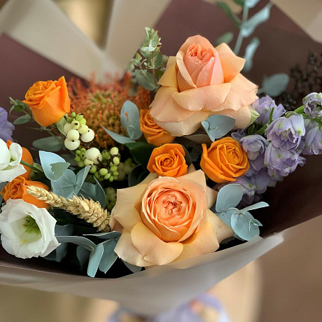 Букет цветов Осенний вечер - Фото 4