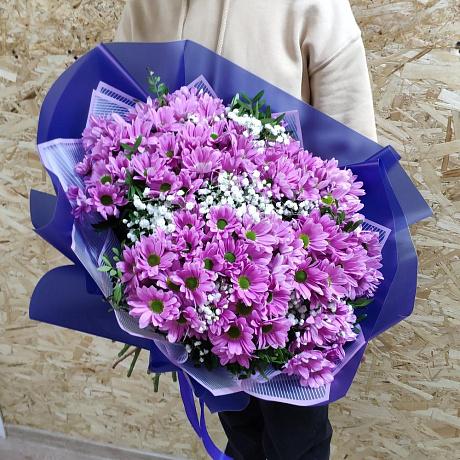 Букет цветов День любви хризантема - Фото 2