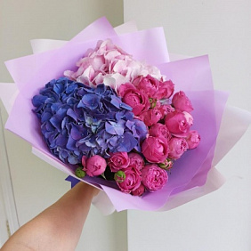 Букет цветов "Бабл гам" №163