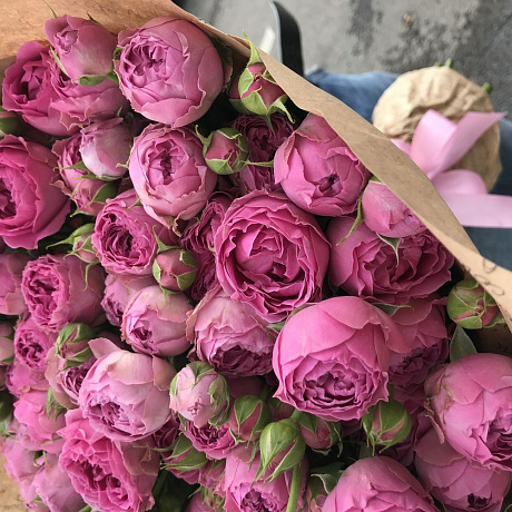 Розы. Пионовидная кустовая роза. N228 - Фото 5