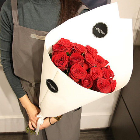 Букет из 15 Рэд Наоми White - Фото 2