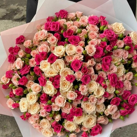 Букет кустовых роз №160 - Фото 4