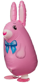 Ходячая фигура шар "Кролик, розовый" 64 см.