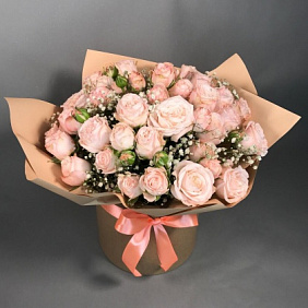 Кустовая пионовидная роза №162