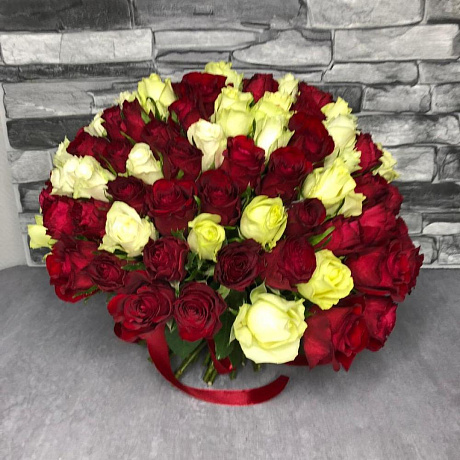 МоноБукет из розы №160 - Фото 4