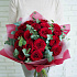 Красные розы с эвкалиптом №161 - Фото 2