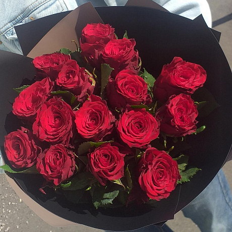 15 красных роз - Фото 3