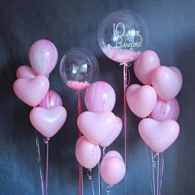 Композиция из шаров "Для любимой" - 16