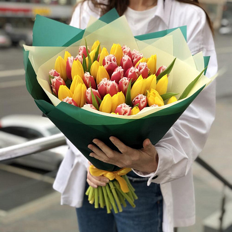 Букет цветов Mix of tulips 51 - Фото 2