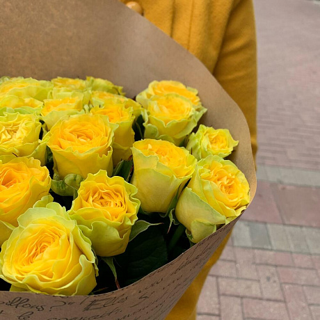 Букет цветов Желтый стиль - Фото 2
