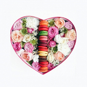 цветы в коробке "Вкусная коробка"