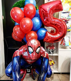 Композиция из шаров "Великий Человек-паук"