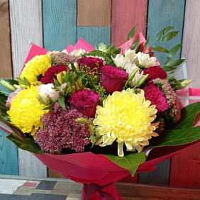 Букет цветов "Яркие эмоции" №162