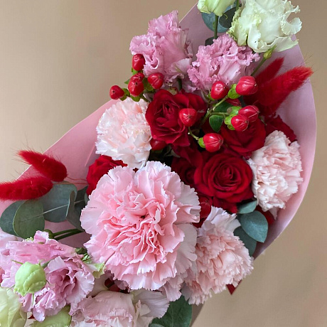 Букет Малиновый щербет №160 - Фото 4