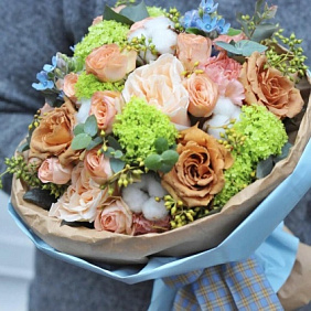 Букет цветов "Осенний марафон"