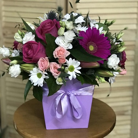 Коробка цветов №165