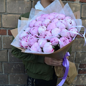 Букет из пионов №165