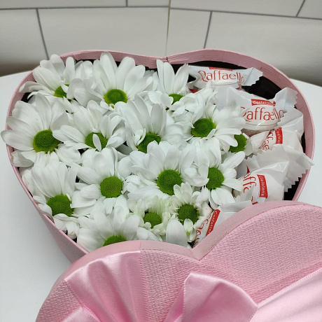 Цветы в коробке сердце 3 - Фото 6