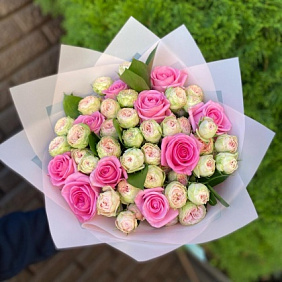 Букет цветов "Нежный зефир" №163