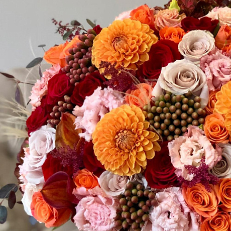 Цветы в коробке Luxury Flowers Любимая Осень  - Фото 2
