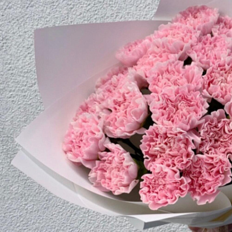 Букет цветов Розовая гвоздика - Фото 3