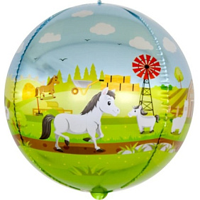 Шар сфера 3D "Любимая ферма"