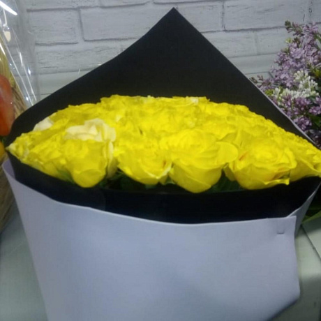 Желтые розы в фоамиране - Фото 2