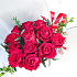 Корзина с красными розами и лентой - Фото 2