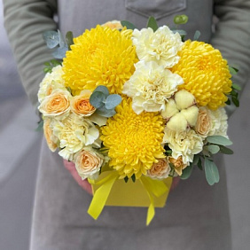 Букет цветов "Лимонный щербет" №161