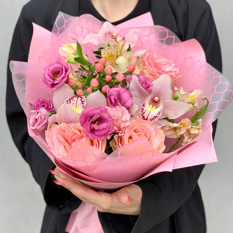 Букет цветов со вкусом XS розовый - Фото 4