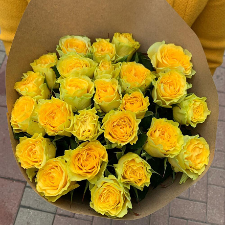 Букет цветов Желтый стиль - Фото 3