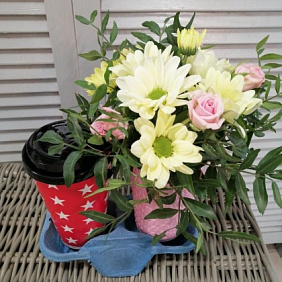 Букет комплимент с кофе