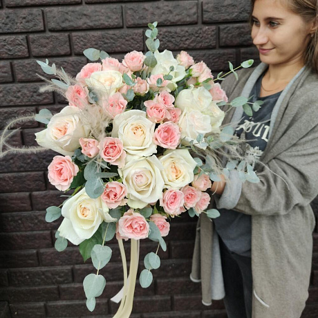 Букет цветов White O hara №160 - Фото 2