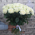 Букет цветов Белая роза №160 - Фото 4