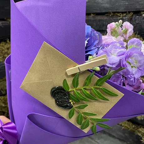 Букет из Гидрангии - Фото 4